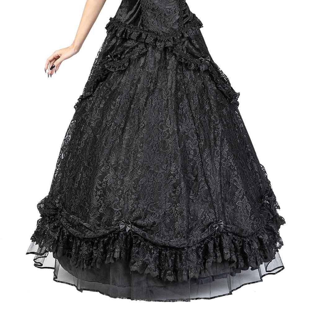 Sinister - 1159 Long skirt - Black Product image